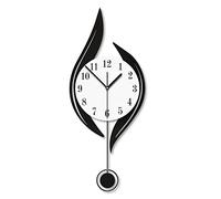 Blessing Decor Orologio da parete decorativo in legno per soggiorno, orologio da parete a pendolo silenzioso creativo alla moda, adatto per camera da letto, cucina, ufficio, orologio da parete
