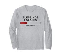 Blessings Loading - Psalm 68:19 He Daily Loads with Benefits Maglia a Manica