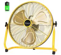 blessny Ventilatore da pavimento ricaricabile portatile da 20 '' per il campeggio del patio domestico