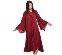 BLESSUME Abito Medievale Rinascimentale Fiera Pirati Abito Sposa Celtico (L, Vino Rosso)