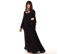 BLESSUME Abito Medievale Rinascimentale Fiera Pirati Abito Sposa Celtico (M, Nero)