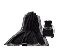 BLESSUME Altare Tarocchi Tovaglia con Un Sacchetto (Nero)