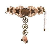 BLESSUME Bracciale Steampunk Ingranaggi Polsino Vittoriano