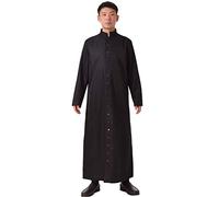 BLESSUME Cassetta cattolica Tonaca Chiesa Sacerdote Romano Robe Liturgici Clero (L,Nero)