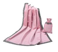 BLESSUME Divination Wicca - Tovaglia tarocchi d'altare in velluto con sacchetto di tarocchi (rosa)