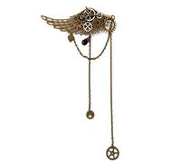 BLESSUME Donne Steampunk Molletta Gotico Pizzo Copricapo (A)