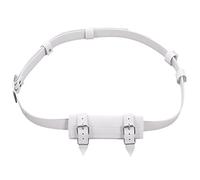 BLESSUME Fondina medievale a due fibbie per spada e rana con cintura rapier fodero cintura 1pc, bianco, taglia unica