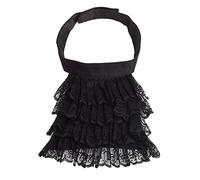 BLESSUME Jabot in Pizzo Unisex Medievale Colletto, Poco Nero Jabot