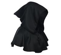 BLESSUME Medievale Monk Cappuccio Attraversare Collana (Nero)