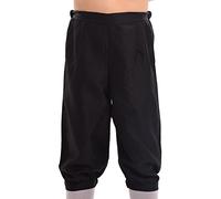 BLESSUME Pantaloni da Pirata Medievale Costume Rinascimentale Trousers vestibilità Ampia (M, Nero)