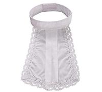 BLESSUME Set di polsini Jabot in pizzo coloniale (bianco Jabot 1)