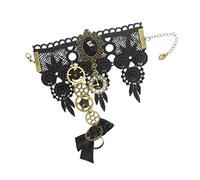 BLESSUME Steampunk Bracciale Gotico Vittoriano Polsino (E)
