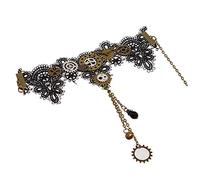 BLESSUME Steampunk - Bracciale in pizzo, taglia unica