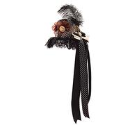 BLESSUME Steampunk Mini Cappello a Cilindro Fermaglio per Capelli gotico da Donna 1pc (D)