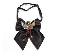 BLESSUME Steampunk Papillon Gothic Costume Cravatta Retro Vintage Accessorio Costume, Nero4, taglia unica