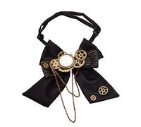 BLESSUME Steampunk Papillon, Nero, Taglia unica (Nero 1)