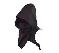 BLESSUME Steampunk Rogue Cappuccio Cappuccio Cappello Costume Mantello con Fibbia Braccio Regolabile, Nero , Taglia unica
