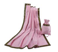 BLESSUME Tarocchi Tovaglia Altare Divinazione in Tessuto con Tarot Bag (Rosa 1)