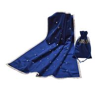 BLESSUME Tovaglia con carta di tarocchi per altare con borsa dei tarocchi Divination Wicca Velvet (blu 2)