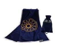 BLESSUME Tovaglia per tarocchi con Borsa per tarocchi, Taglia Unica, Blu
