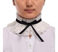 BLESSUME Vintage Lolita Ruff Collare Elizabethan Ruff Gotico Pizzo Collo Accessori di Scena