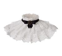 BLESSUME Vintage Lolita Ruff Collare Elizabethan Ruff Gotico Pizzo Collo Accessori di Scena