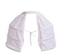 BLESSUME Vittoriano Sottoveste Raddoppiare Borsa Crinolina Petticoat Bustle Laterale Rococo Rinascimentale, Bianco