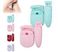 Blevora Eyelash Curler, Belora Lash Curler, Portable Travel Gentle Lash Tool for Lifted Lashes, for All Eye Shapes, Pinch-Free Design No Damage to Lashes (Pink+Green)