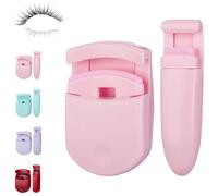 Blevora Eyelash Curler, Blevora Lash Curler, Portable Travel Gentle Lash Tool for Lifted Lashes, Professional Travel Makeup Tools for All Eye Shapes (Pink)