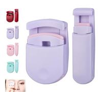 Blevora Eyelash Curler, Blevora Nutrient Lash Curler, Mini Lash Curlers, Professional Travel Makeup Tools for All Eye Shapes, Perfect for On-The-Go Makeup, No Damage to Lashes (PURPLE)