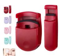 Blevora Eyelash Curler, Blevora Nutrient Lash Curler, Mini Lash Curlers, Professional Travel Makeup Tools for All Eye Shapes, Perfect for On-The-Go Makeup, No Damage to Lashes (RED)
