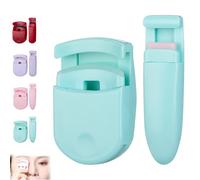 Blevora Eyelash Curler, Blevora Nutrient Lash Curler, Mini Lash Curlers, Professional Travel Makeup Tools for All Eye Shapes, Perfect for On-The-Go Makeup, No Damage to Lashes (GREEN)