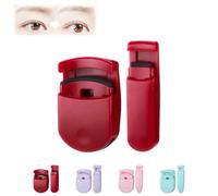 Blevora Eyelash Curler, Blevora Nutrient Lash Curler, Portable Wide Angle Long Lasting Lash Lift, Gentle Lash Tool, Professional Travel Makeup Tools for All Eye Shapes (Red)