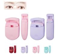Blevora Eyelash Curler, Blevora Nutrient Lash Curler, Portable Wide Angle Long Lasting Lash Lift, Gentle Lash Tool, Professional Travel Makeup Tools for All Eye Shapes (Pink+Purple)