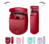 Blevora Eyelash Curler, Blevora Nutrient Lash Curlers, Professional Travel Makeup Tools, for All Eye Shapes, Pinch-Free Design (red)