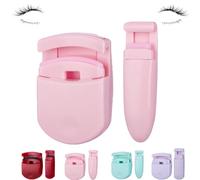 Blevora Eyelash Curler, Blevora Nutrient Lash Curlers, Professional Travel Makeup Tools, for All Eye Shapes, Pinch-Free Design (pink)