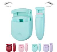 Blevora Eyelash Curler, Blevora Nutrient Lash Curlers, Professional Travel Makeup Tools, for All Eye Shapes, Pinch-Free Design (blue)