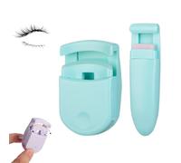 Blevora Eyelash Curler, Blevora Nutrient Lash Curlers, Travel-Size Mini Lash Curler with Wide Angle & Soft Silicon Pads, Gentle Lash Tool, Pinch-Free Design for All Eye Shapes (Green)