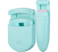Blevora Eyelash Curler, Nutrient Lash Curler, Mini Travel Eyelash Curler, Portabile Wide Angle Long Lash Lift per tutte le forme degli occhi, Design senza pizzici (Green)
