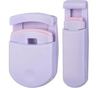 Blevora Eyelash Curler, Nutrient Lash Curler, Mini Travel Eyelash Curler, Portabile Wide Angle Long Lash Lift per tutte le forme degli occhi, Design senza pizzici (Purple)