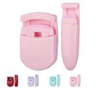 Blevora Eyelash Curler, Portable Travel Eyelash Bender, Wide-Angle Pinch-Free Design for All Eye Shapes (Pink)