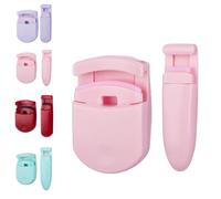 Blevora Eyelash Curler, Portable Travel Eyelash Curler for Curling, Portable Wide-Angle Long-Lasting, Suitable for All Eye Shapes (Pink)