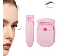 Blevora Eyelash Curler, Portable Travel Eyelash Curler, Wide Angle Long Lasting Partial Professional Mini Eye Eyelashs, Gentle Lash Tool for Lifted Lashes All Eye Shapes (pink)