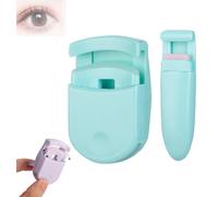 Blevora Eyelash Curler,Travel-Size Mini Lash Curler with Wide Angle & Soft Silicon Pads,Professional Lash Gentle Tool for All Eye Shapes (Green)