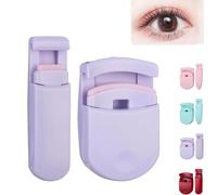 Blevora Eyelashs Curler, Wide Angle Long Lasting Partial Professional Mini Eye Eyelash, Portable Travel Gentle Lash Tool for Lifted Lashes, for All Eye Shapes, Portable Travel Eyelash Curler (purple)