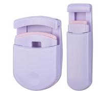 Blevora, piegaciglia nutriente, portatile, da viaggio, strumento delicato per ciglia sollevate, strumento professionale da viaggio per trucco per tutte le forme degli occhi (viola)