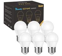 Blewandy Lampadina LED E27 a Sfera 5W Equivalenti a 40W, Lampadine a LED Luce Bianca Calda 3000k 500Lm, G45 Mini Globo Lampadine Attacco Edison E27, Non Dimmerabile - Pacco da 6