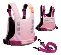BLEWAY Imbracatura per bambini Active XL: sicurezza per bambini/ragazzi (6-12 anni), anti-elusione regolabile, autismo/ADHD/esigenze speciali (rosa)