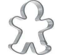 BLEX Halusky Biscotti a Forma di omino a Forma di Grande, Banda stagnata, Silver, Large