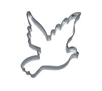 BLEX Halusky Colomba a Forma di Biscotti, in Acciaio Inox, per Quiche, Argento, 1.5 x 20 x 12.5 cm